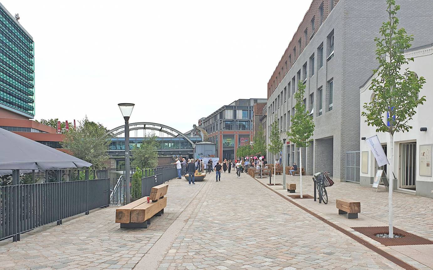 Serrahnstraße Bergedorf Blick Promenade Süden