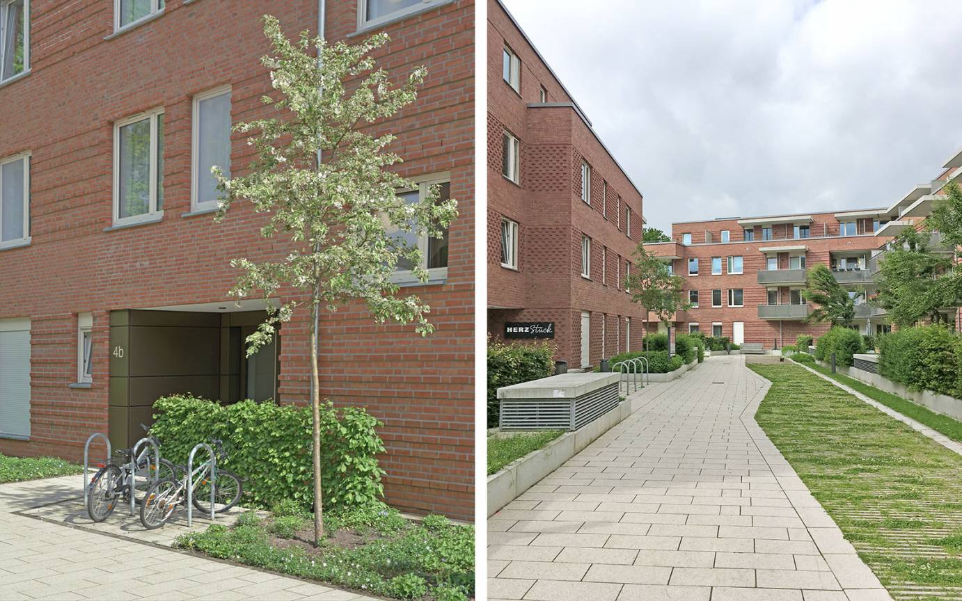 Quartiersbüro Wohnen am Volkspark Vorhornweg Elbgaustraße Wohnwege Quartiersbüro