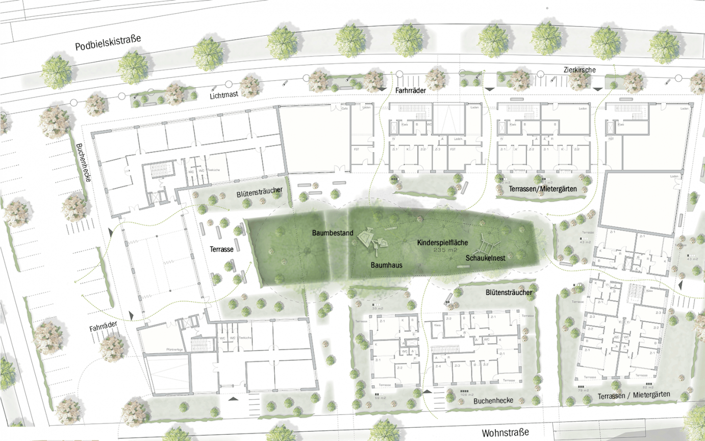 Podbielskistraße Hannover Lageplan Entwurf